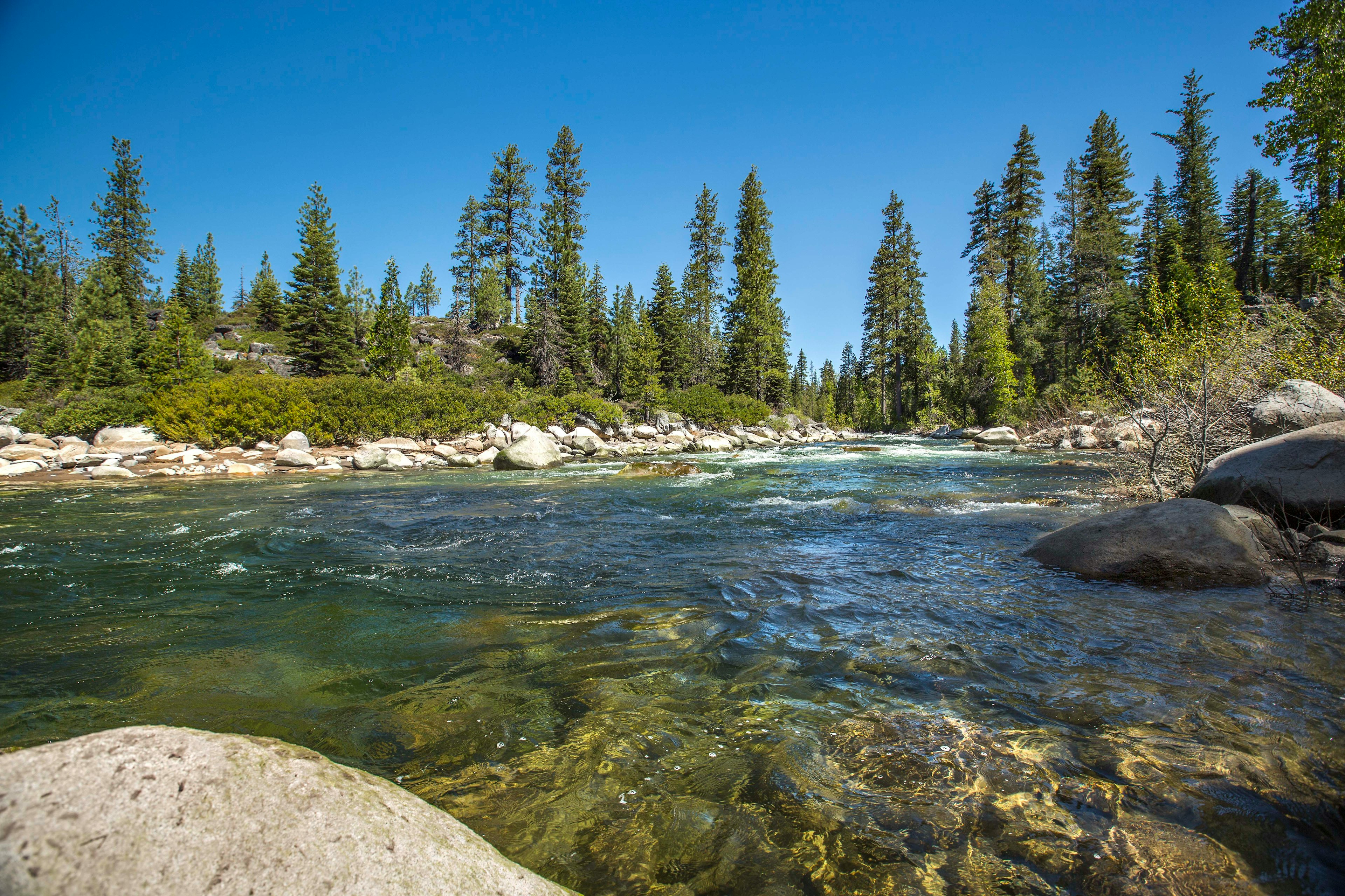 River corridor representing climate resilience and long-term water supply planning