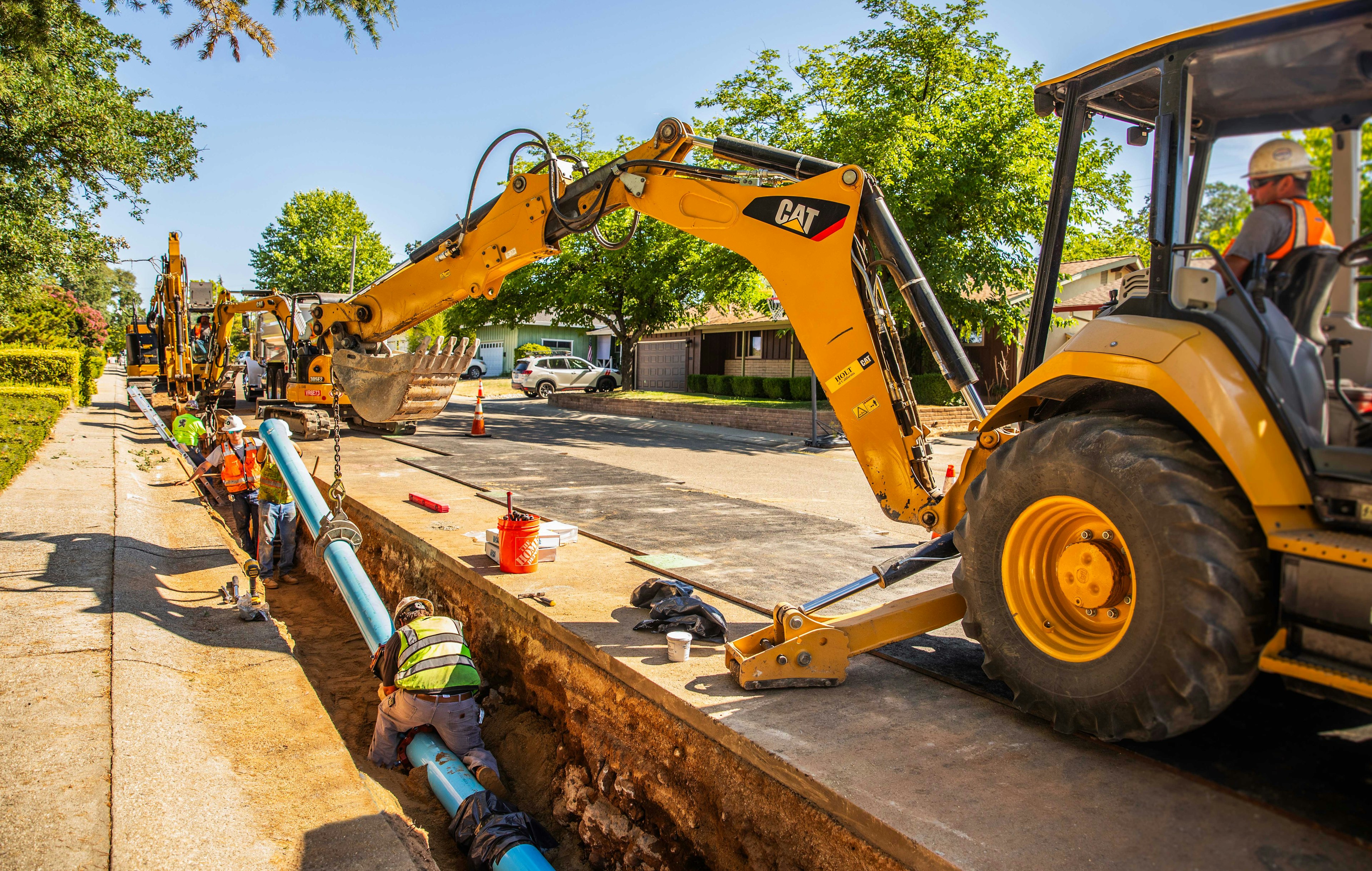 Water infrastructure construction activity supporting long-term system reliability